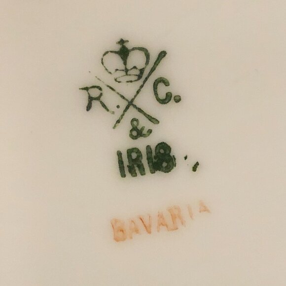 Antique R. & C. Iris Bavaria Porcelain Bowl - Picture 5 of 7